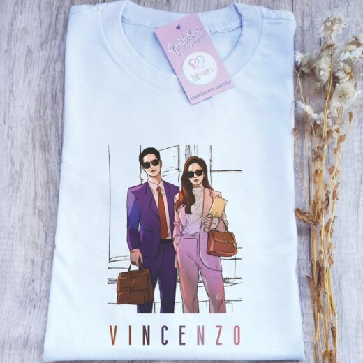 Camiseta Unissex Drama Coreano  Vincenzo ( Dorama coreano )