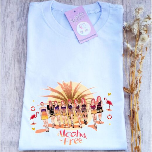 Camiseta Unissex Twice Single Alcohol Free ( Grupo Kpop )