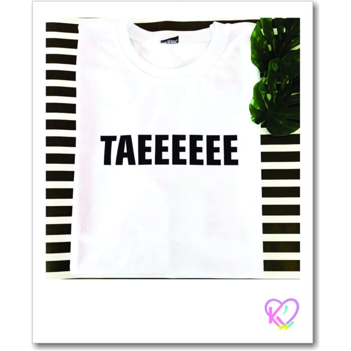 Camiseta linha basica Kpop – Taeeeee Grupo Kpop ( BTS ) – Em malha fria – Temos de tds os integrantes.