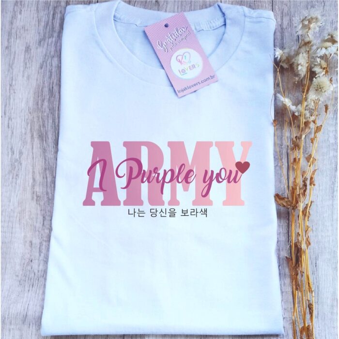 Camiseta Unissex BTS Army I Purple You