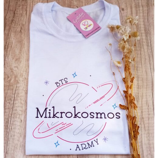 Camiseta Unissex BTS Single Mikrokosmos Planetas