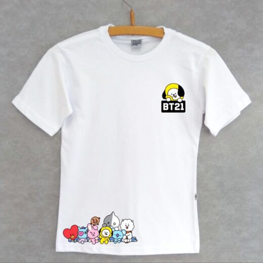 Camiseta básica UNISSEX Chimmy personagens BT21 - Grupo kpop - BTS