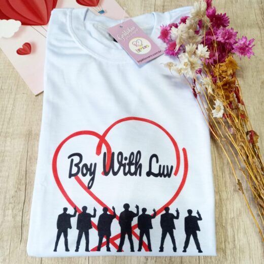 Camiseta Unissex BTS Single Boy With Luv