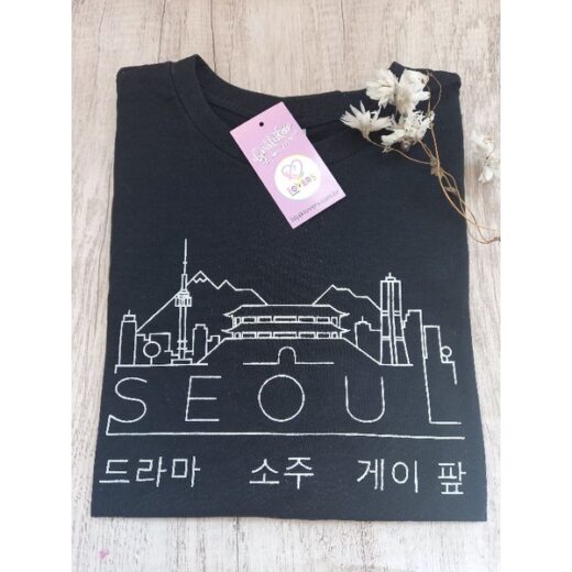 Camiseta Unissex Cidade de Seoul