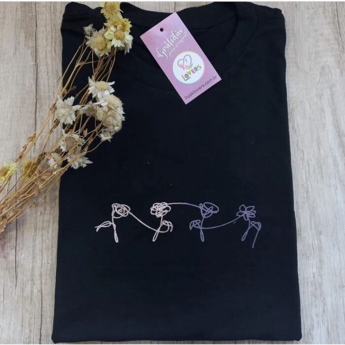 Camiseta Flores Álbum Love Yourself – BTS – Kpop