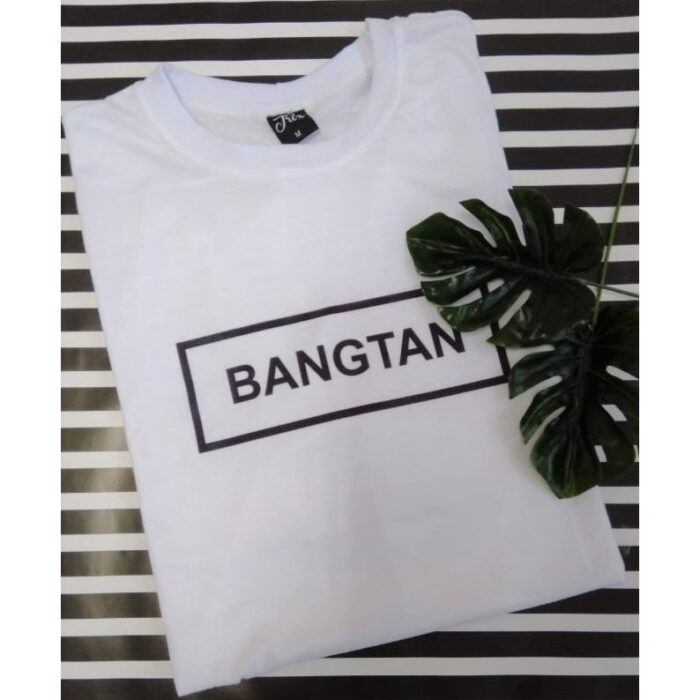 Camiseta básica Unissex Bangtan grupo Kpop BTS