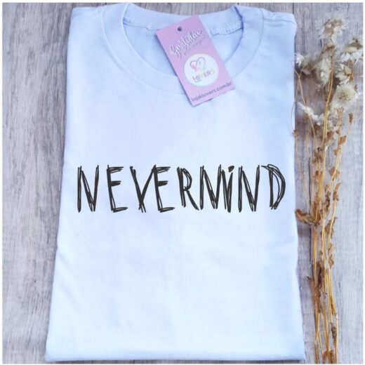 Camiseta Unissex Nevermind - Tatuagem Jimin BTS