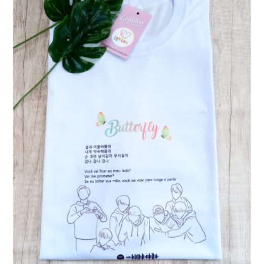 Camiseta Unissex Single Butterfly BTS ( Grupo Kpop ) - Image 4