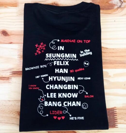 Camiseta Stray Kids logo + Integrantes - Image 4