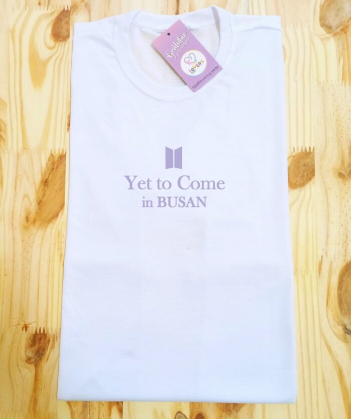 Camiseta BTS Yet to Come  Busan minimalista