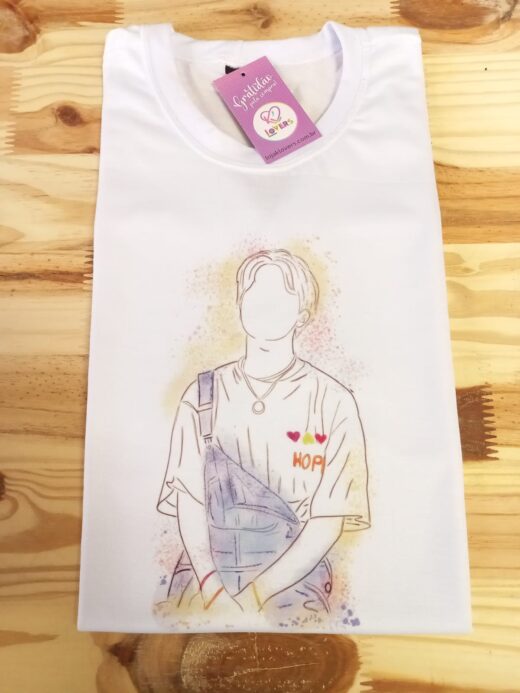 Camiseta J.Hope aquarela - BTS