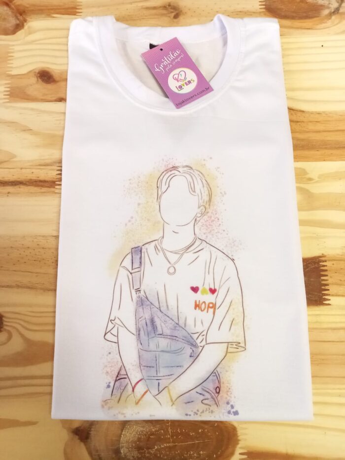 Camiseta J.Hope aquarela – BTS