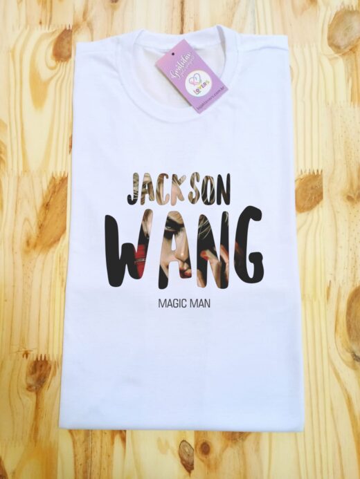 Camiseta Jackson Wang - Montagem Nome - Kpop