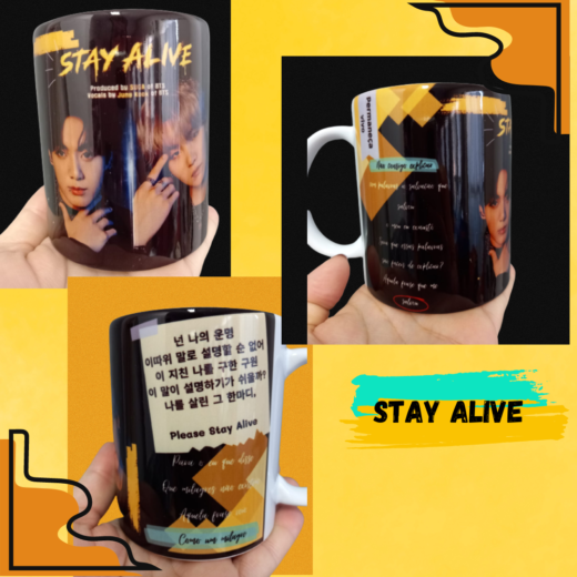 Caneca BTS - Musica Stay Alive