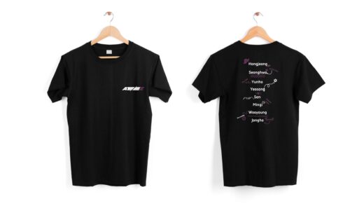 Camiseta Ateez Logo e Membros - Kpop