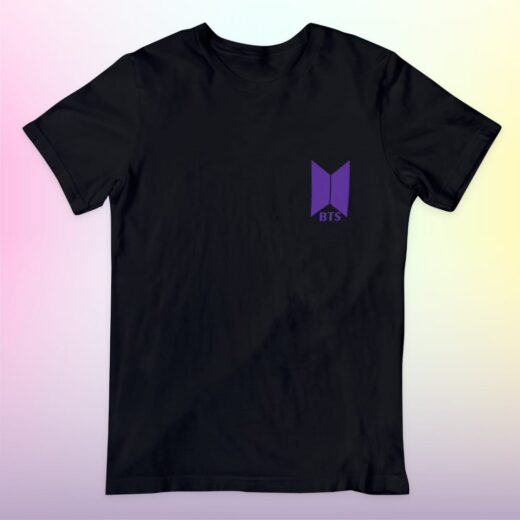 Camiseta BTS O7 - Logo e nomes