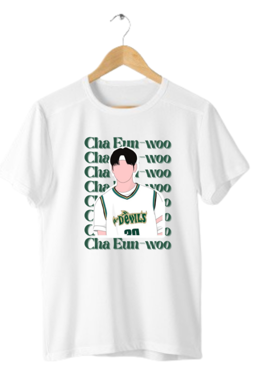 Camiseta Cha Eun Woon  - Estilo sticker  / Idol - Ator  Korea