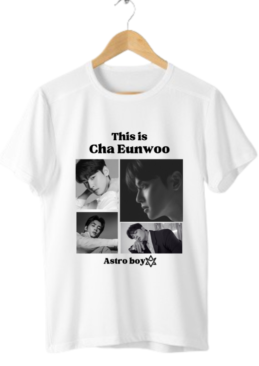 Camiseta Idol Cha Eun Woo - This Is - Idol- Ator - Korea