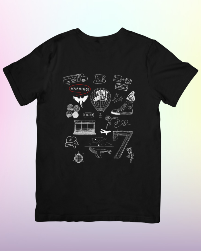 Camiseta Comemorativa 11 anos BTS – Bangtan – Kpop