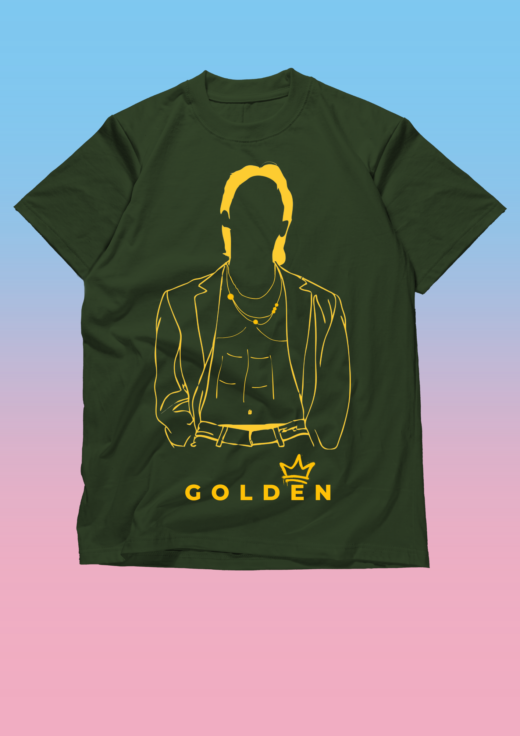 Camiseta unisse  JK ( Jung Kook ) - Golden - BTS