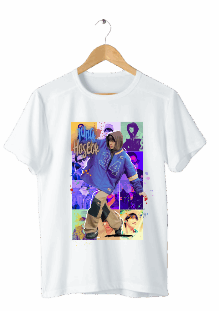 Camiseta unissex J. Hope – Foto colagem – On the Street – Kpop – BTS