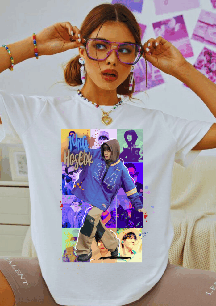 Camiseta unissex J. Hope – Foto colagem – On the Street – Kpop – BTS