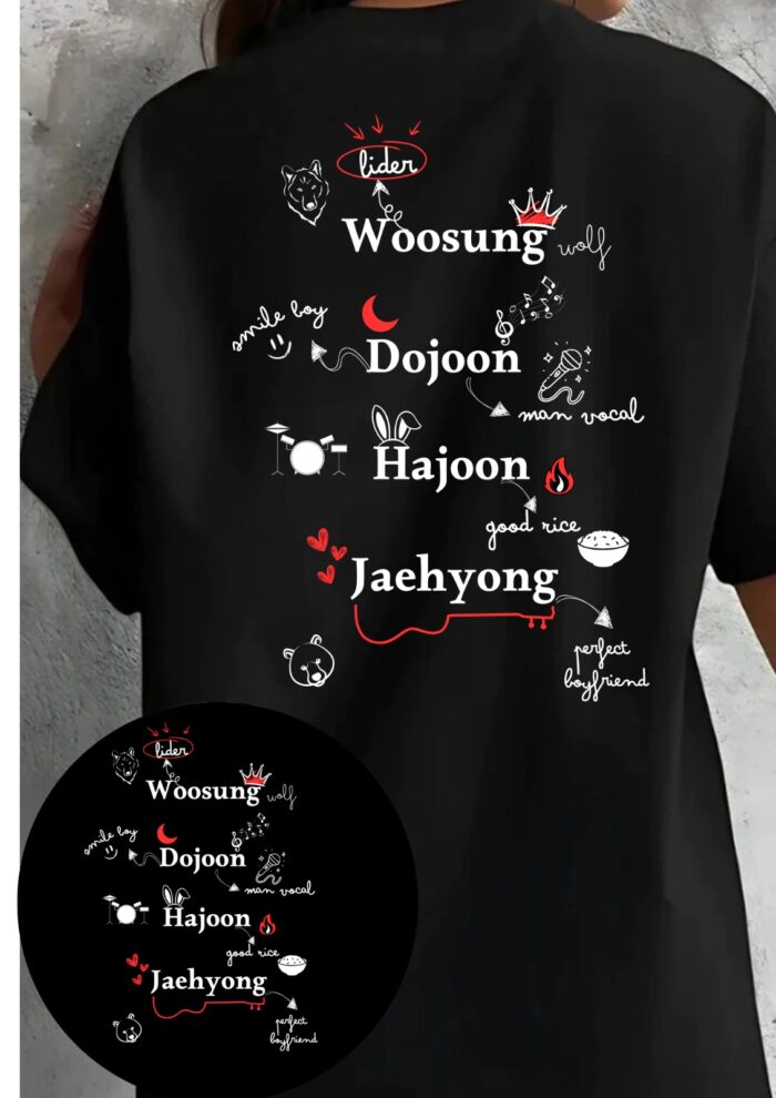 Camiseta The Rose banda – Integrantes – Kpop