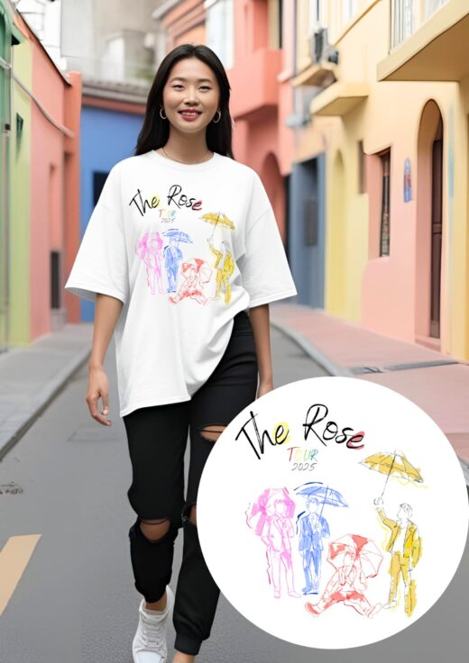 Camiseta The Rose banda - Tour aquarela - Kpop