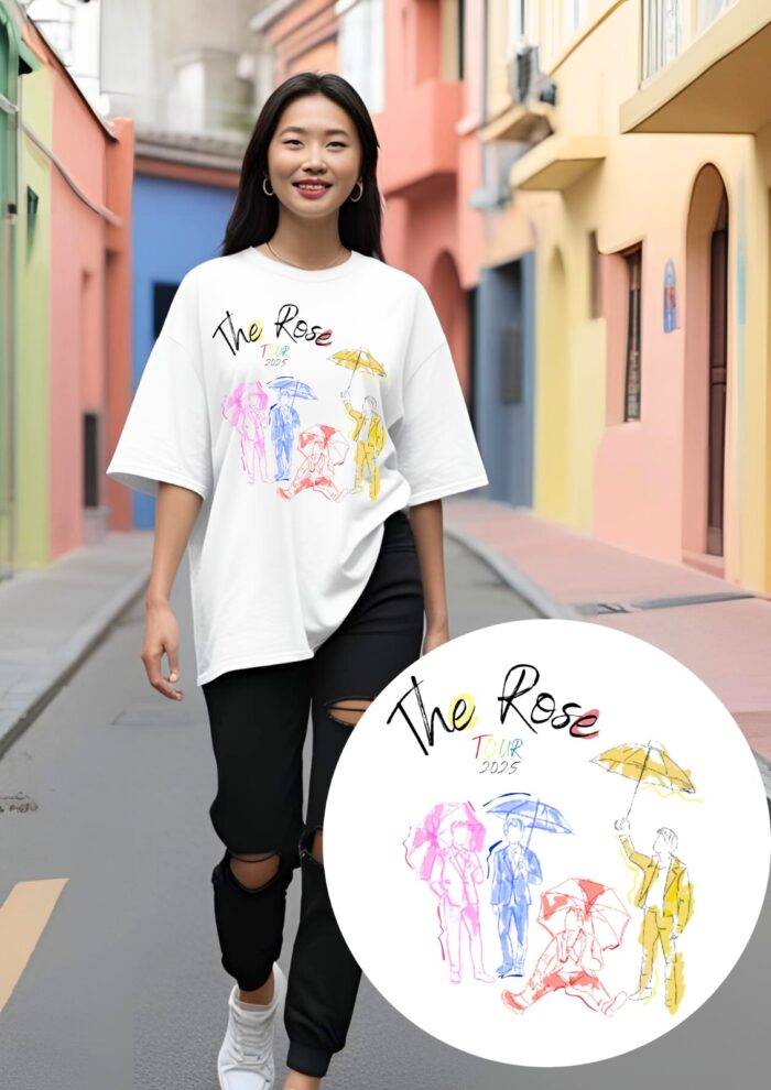 Camiseta The Rose banda – Tour aquarela – Kpop